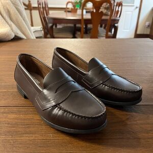 Eastland Dark Brown Leather Slip-On Loafers
